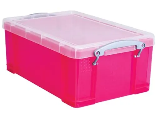 Opbergdoos 9 Liter Transparant Roze