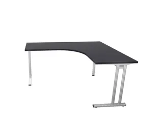 bureau in vrije vorm,HxBxD 740x1600x1400mm,vrije vorm,CC-zwart - 1