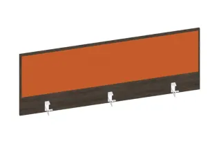 baliepaneel bureau aanbouw achter NV bruin hickory oranje 1400mm - 1