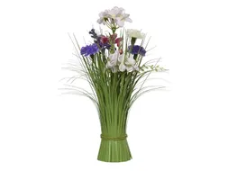 Kunstgras Everlands met bloemen assorti 40cm polyester
