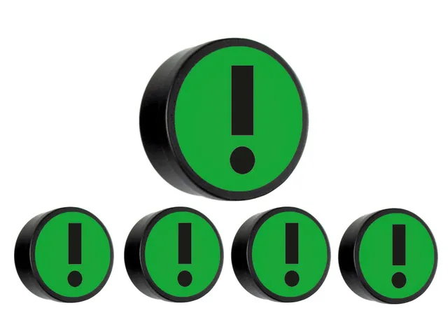 Impressiemagneet Attention 35mm Groen