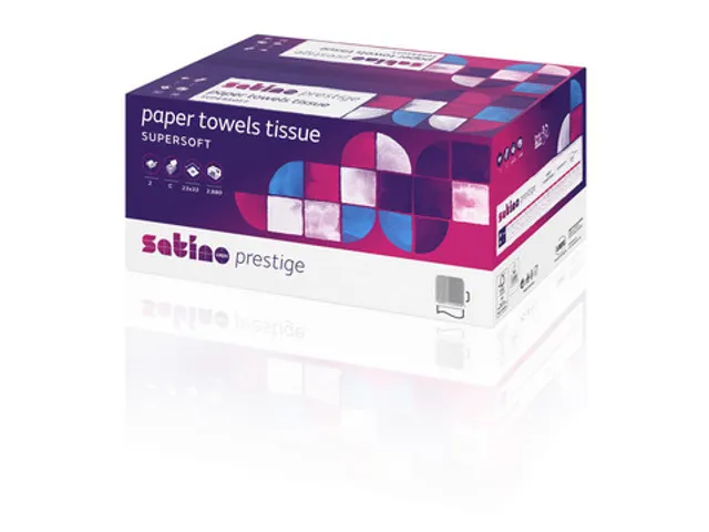 Prestige Handdoekjes 2lgs 23 x33 C-vouw Wit ds 2880st