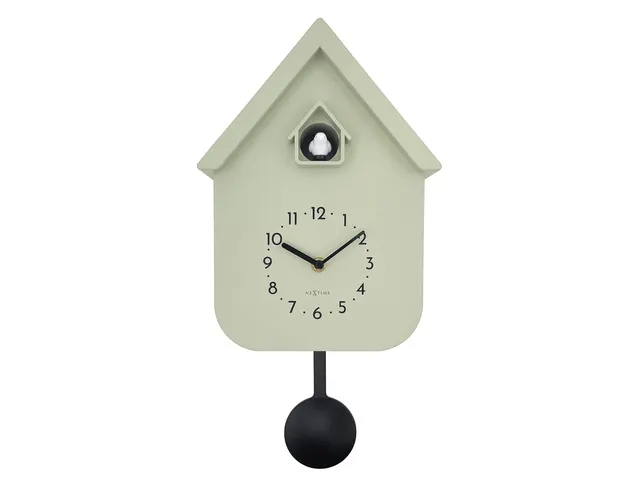 Horloge murale NeXtime Twitter 21,5x41,5 cm vert olive