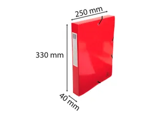 Klasseerdoos IDERAMA rug 40mm rood - 10