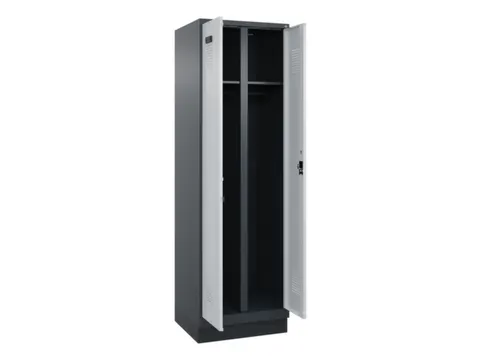 locker voor scheiding van kleding,HxBxD 1950x600x500mm,2vak