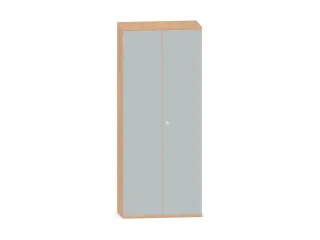 Kantoorkast 1920x800x430mm Decor Romp Beuken Decor Front Lichtgrijs - 1