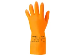 Ansell AlphaTec 87-955 handschoen Oranje Latex Gevlokt maat 7.5-8