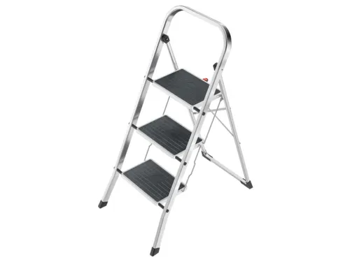 vouwtrapje,3treden m. antislipmatten,bordes H 690mm