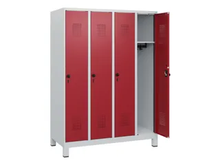 schoollocker,HxBxD 1630x1200x500mm,4vak,vak B 300mm,draaigrendel - 1
