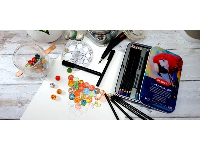 Crayon de couleur Derwent Chromaflow set 36 couleurs