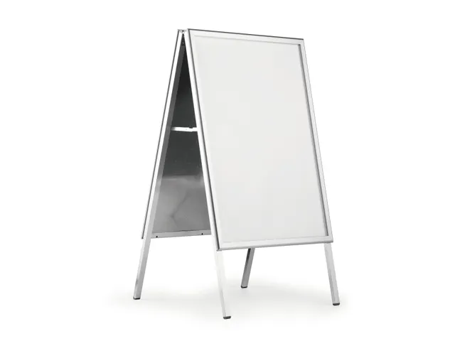 Stoepbord Aluminium Fold Outdooor A1 metaal zilver