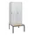 locker met bank,HxBxD 1950x800x815mm,2vak,vak B 400mm,draaigrendel