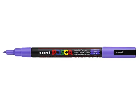 Verfstift Posca PC3M Fijne punt 0,9-1,3mm Lila