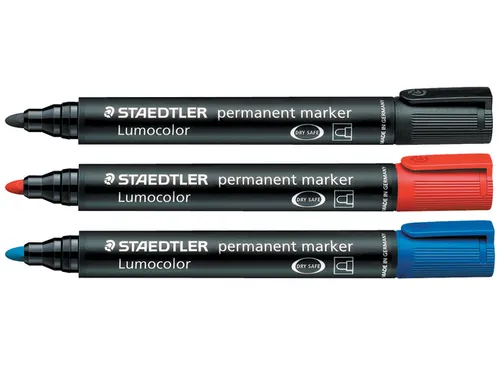 Viltstift Staedtler 352 Lumocolor rond zwart 2mm