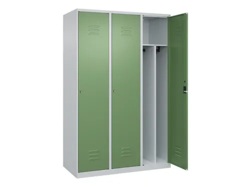 locker voor scheiding van kleding,HxBxD 1850x1200x500mm,3vak