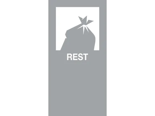 Magneetsticker REST Grijs