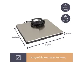 Digitale Postweegschaal Met Extern Display - 100kg / 10g - 7