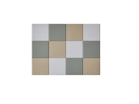 Akoestische PET-vilt wandtegels 30x30cm Combi beige 12 Stuks