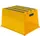 trap,bordes H 305mm,1treden m. antislipmatten,HDPE,geel