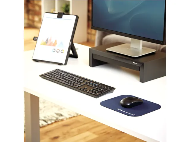 Muismat Fellowes Microban antibacterieel blauw