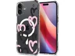 Spigen Ultra Hybrid MagSafe iPhone 16 hoes hearts