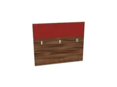 baliepaneel v. bureau aanbouw achter NP-tiepolo nut BN4011-rood 1400mm