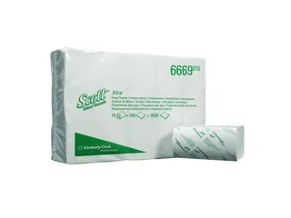 Scott Xtra 6669 Intergevouwen handdoeken medium 1-laags wit - 1