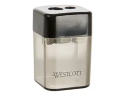 Puntenslijper Westcott kunststof dubbel zwart metalen slijper