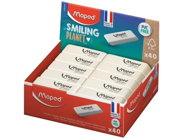 Gum Maped Smiling Planet Dessin wit