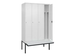 locker voor scheiding van kleding,HxBxD 2120x1200x815mm,4vak - 2