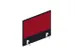 cache de banque d'accueil,p. table de bureau,CC-noir,BN4011-rouge