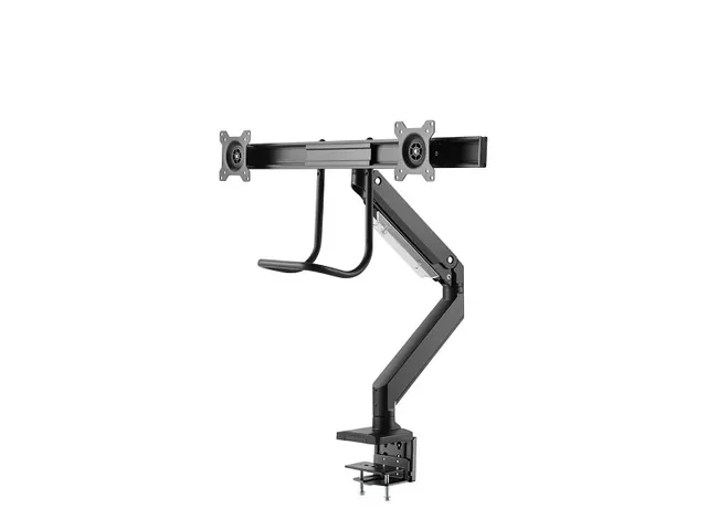 Newstar Monitorarm 2 Schermen Zwart Met Hendel D775dxblack