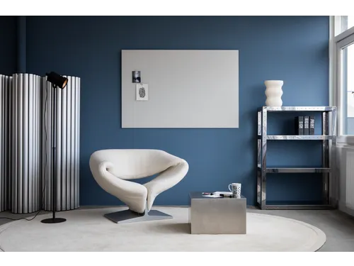 Mat Glasbord 100x200cm Warm Grey rechte hoeken