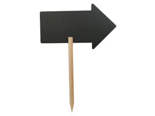 Krijtbord Securit pijl 440x270mm met houten pin - 1