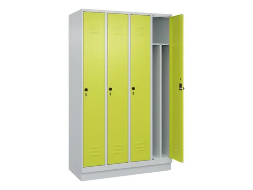 locker voor scheiding van kleding,HxBxD 1950x1200x500mm,4vak