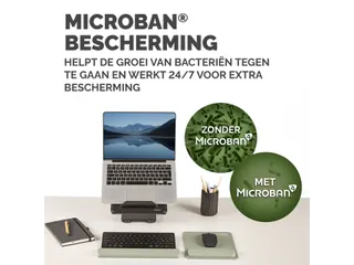 Muismat met polssteun Fellowes Breyta saliegroen 20x24cm - 12