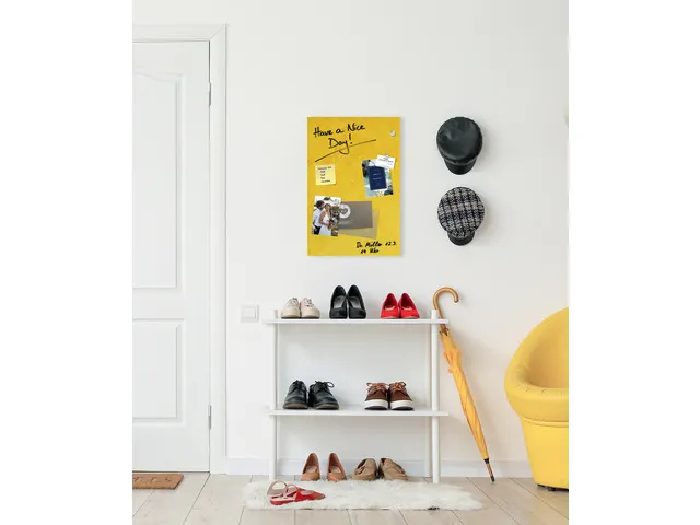 Glas Magneetbord Sigel Artverum Yellow Structure mat 60x40cm