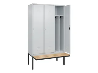 locker voor scheiding van kleding,HxBxD 2120x1200x815mm,3vak - 2