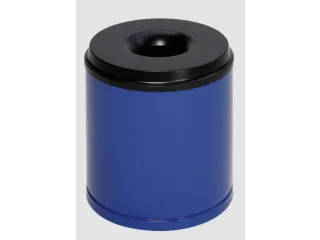 prullenmand zelfblussend 30 liter HxØ 390x375mm kop zwart blauw - 1