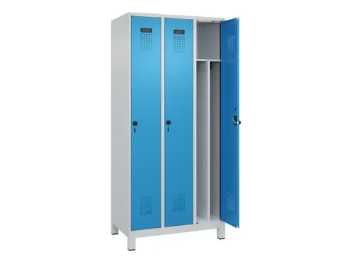 locker voor scheiding van kleding,HxBxD 1950x900x500mm,3vak