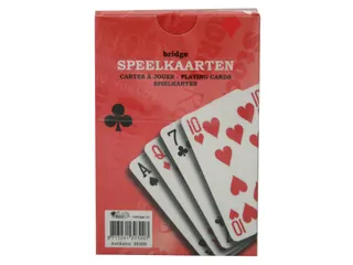 Speelkaarten premium rood - 2