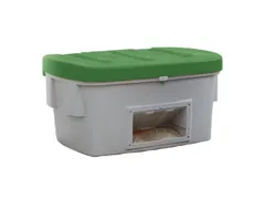 strooigoedbak,100l,HxBxD 460x975x705mm,PE,grijs,deksel groen