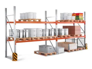 palletstelling,basis+1xaanbouw,HxBxD 3300x5655x1100mm,vakl. 2350kg - 1
