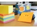 Bloc-mémo 75x75mm cube 450 feuillets 6 couleurs FSC