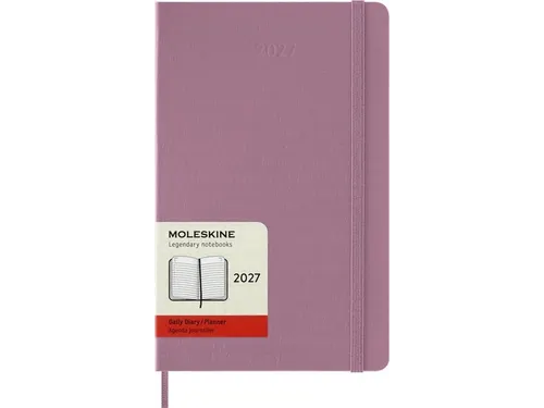 Agenda 2027 Moleskine 12M Daily 1dag/1pagina large hc majestic pink