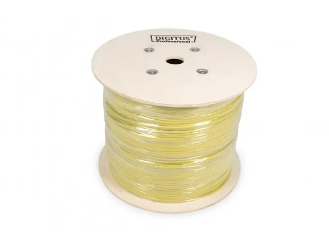 CAT 7A S-FTP installatiekabel 1500MHz Dca AWG 22/1 500m haspel Dx Geel