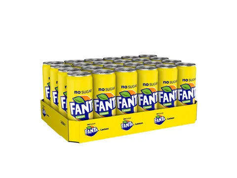 Frisdrank Fanta lemon zero blik 330ml