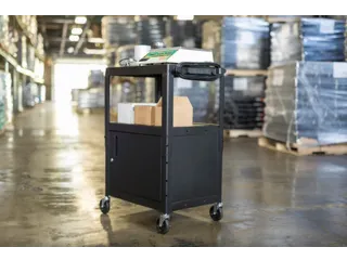 bijzetwagen,HxLxB 610-1060x610x460mm,zwart,2niveau(s) - 3