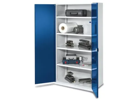 Materiaalkast Dubbelwandige Deur 1950x1000x600mm 4legborden Ral5010