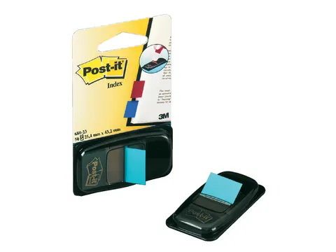 Indextabs Post-it 680 25.4x43.2mm felblauw 50 tabs
